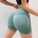 Short feminino esportivo para Academia/Yoga Cintura Alta Elástica Secagem Rápida