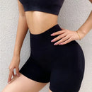 Short feminino esportivo para Academia/Yoga Cintura Alta Elástica Secagem Rápida