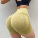 Short feminino esportivo para Academia/Yoga Cintura Alta Elástica Secagem Rápida