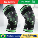 Kit com 2 Joelheiras de Compressão com Alças Ajustáveis para Corrida, Treinos e Esportes - Uso Diário
